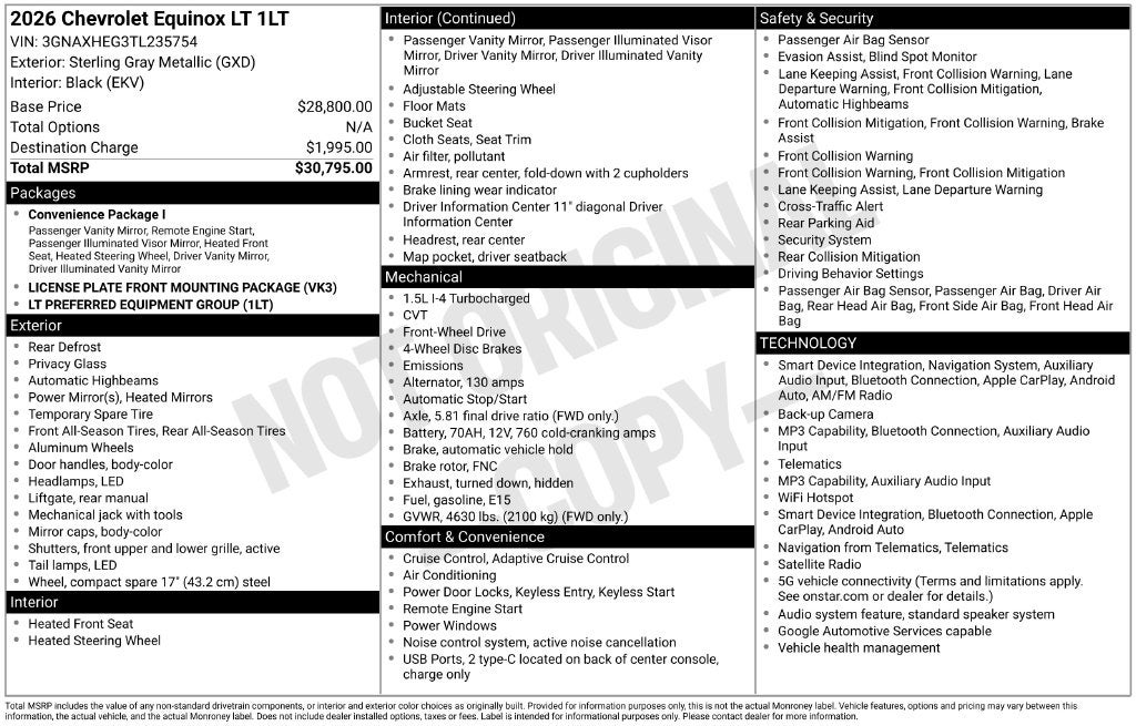 2026 Chevrolet Equinox LT