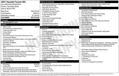 2021 Hyundai TUCSON SEL